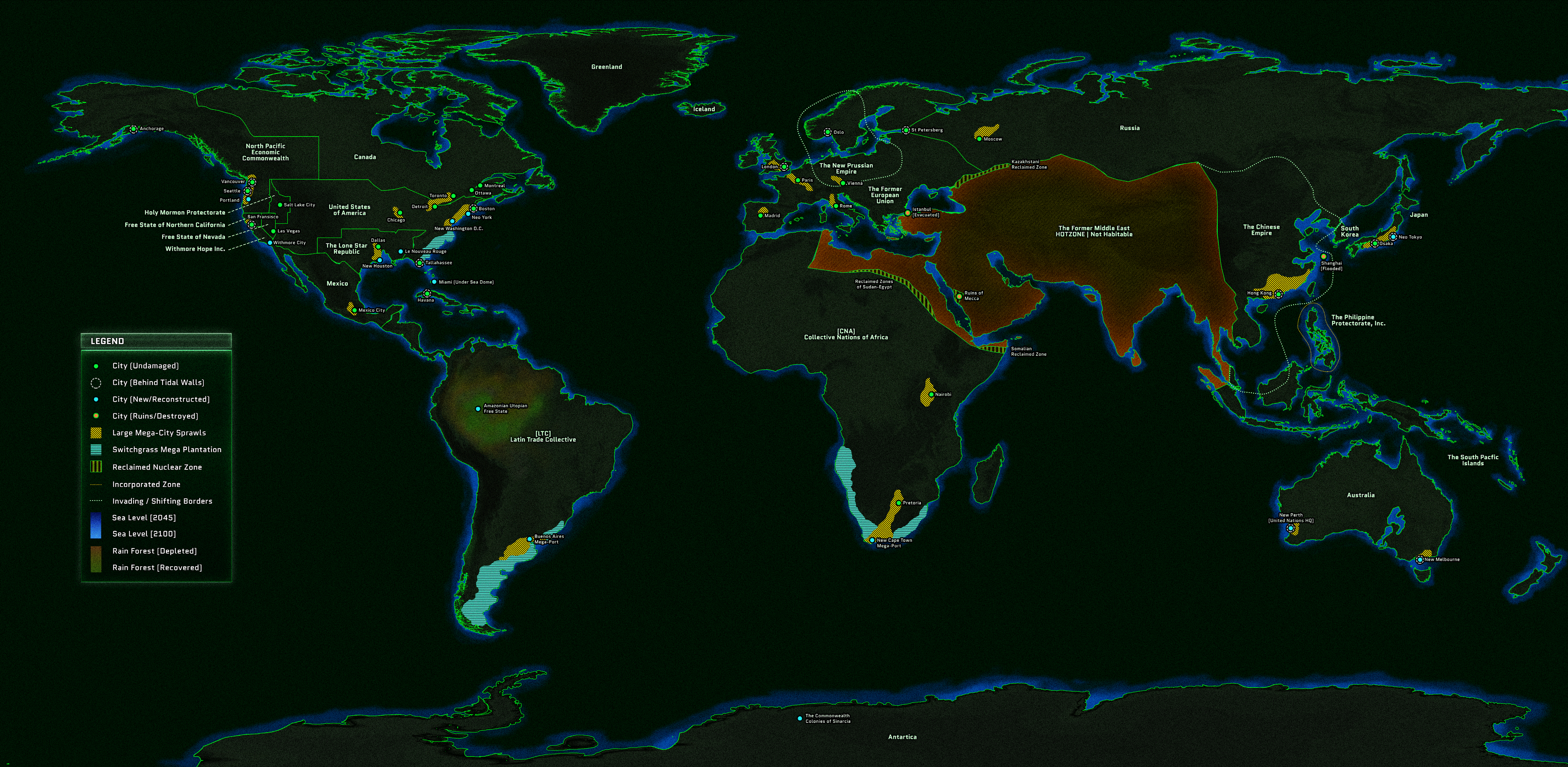 Cyberpunk world map фото 4